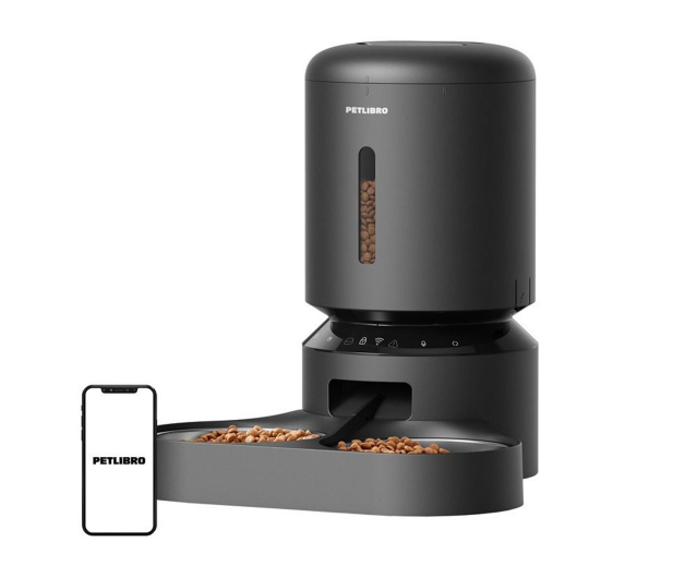 Petlibro DOZOWNIK KARMY GRANARY Z PODWÓJNĄ MISKĄ, WIFI, 5L(CZARNY) - 1515032 - zdjęcie 6